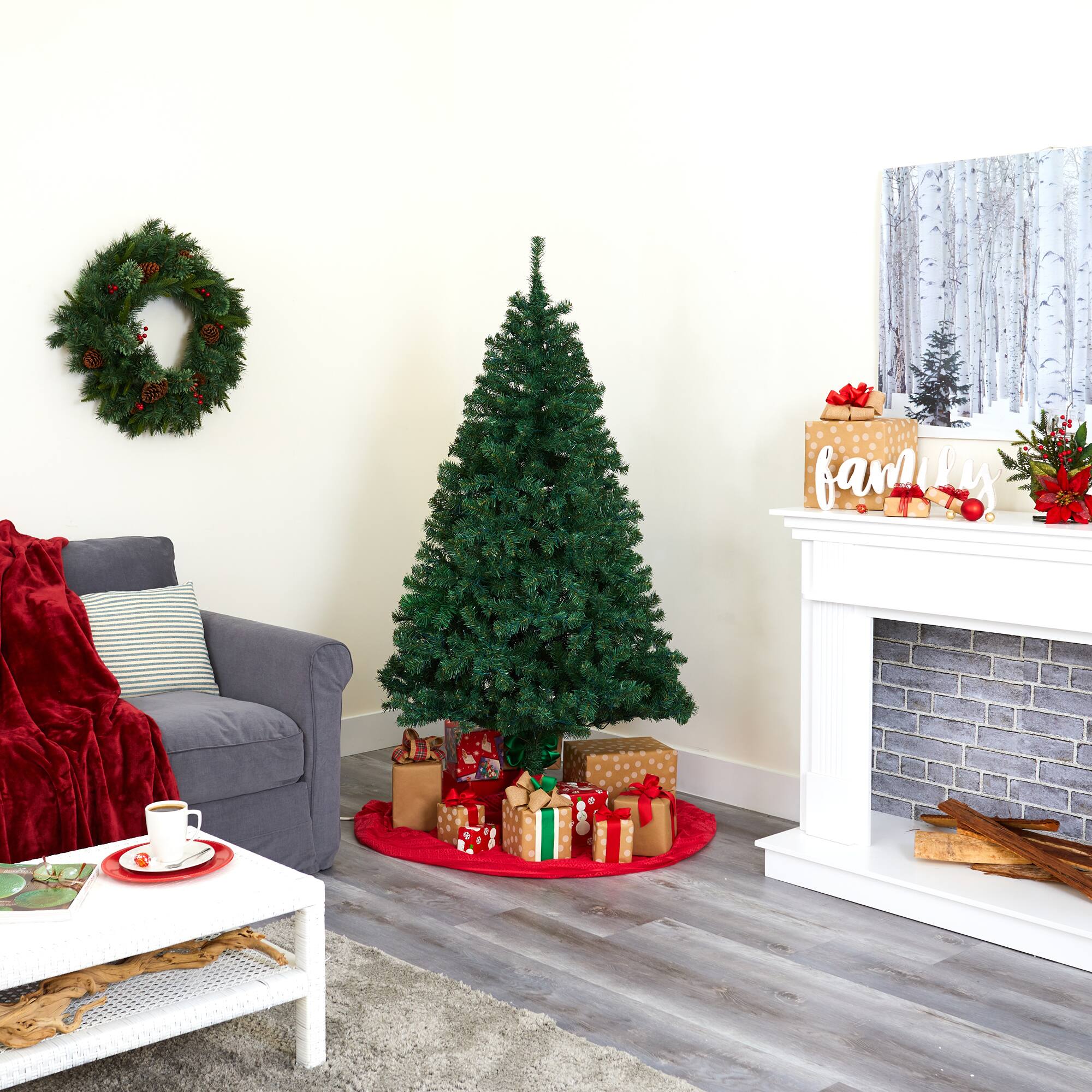 8ft. Unlit Northern Tip Pine Artificial Christmas Tree